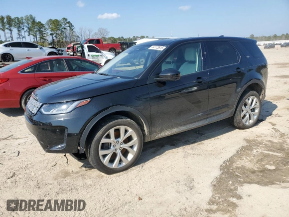 2021 Land Rover Discovery Sport SE with VIN SALCP2FX7MH898475, listed as a Copart auction lot 44173815 with 43,709 mi miles and Salvage Title. Bid and sale history available at carsss.com. Image 1.
