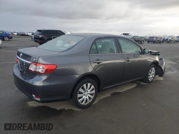 2013 Toyota Corolla L with VIN 2T1BU4EE2DC949909, listed as a Copart auction lot 51346295 with 86,811 mi miles and Salvage Title. Bid and sale history available at carsss.com. Image 3.