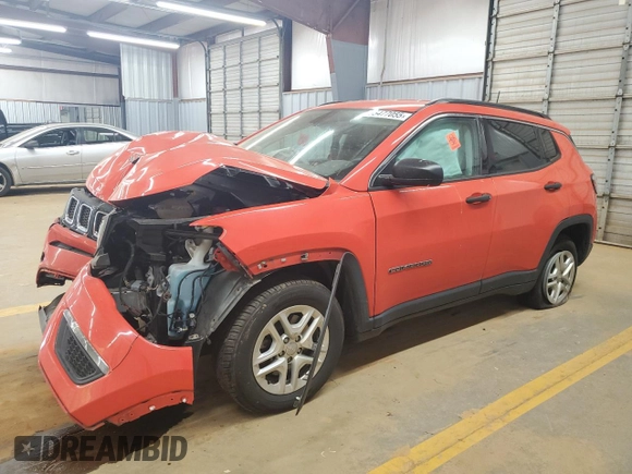 2021 Jeep Compass Sport с VIN 3C4NJCAB8MT508181, выставлен на аукционе Copart как лот 55477055 с пробегом Не указан миль и Списание • Salvage title. История ставок и продаж доступна на DreamBid. Изображение 1.