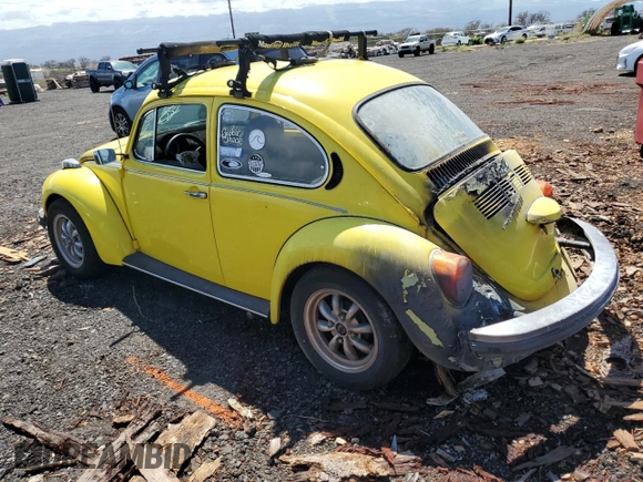 1974 Volkswagen Beetle with VIN 1342675695, listed as a Copart auction lot 71269974 with 18,636 mi miles and Salvage Title. Bid and sale history available at DreamBid. Image 2.