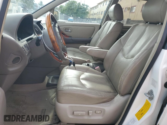 2001 Lexus RX 300 with VIN JTJHF10U210206770, listed as a Copart auction lot 55502095 with 195,369 mi miles and Clean Title. Bid and sale history available at DreamBid. Image 7.