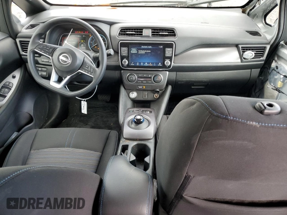 2024 Nissan LEAF S with VIN 1N4AZ1BV7RC556039, listed as a Copart auction lot 49458035 with 3,734 mi miles and Salvage title. Bid and sale history available at DreamBid. Image 8.