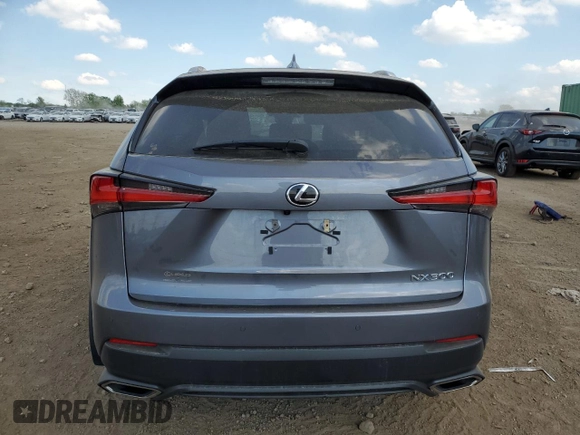 2021 Lexus NX 300 with VIN JTJDARDZ2M2263447, listed as a Copart auction lot 56679395 with 22,455 mi miles and Salvage title. Bid and sale history available at DreamBid. Image 6.