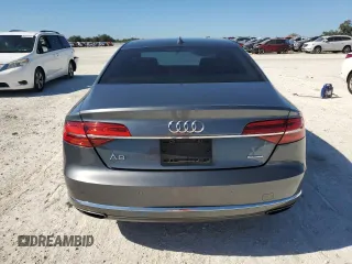 2015 Audi A8 with VIN WAUJGAFD5FN009026, listed as a Copart auction lot 81938904 with 122,880 mi miles and Salvage title. Bid and sale history available at DreamBid. Image 6.