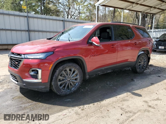2023 Chevrolet Traverse RS z VIN 1GNERJKW0PJ253849, wystawiony jako Copart lot #50957185 z przebiegiem Nie podano mil oraz Nie do naprawy • Non repairable. Historia ofert i sprzedaży dostępna na DreamBid. Obrazek 1.