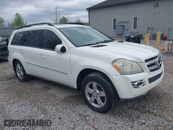 2007 Mercedes-Benz GL-Class with VIN 4JGBF71E67A258887, listed as a IAAI auction lot 42088982 with 119,158 mi miles. Bid and sale history available at carsss.com. Image 1.