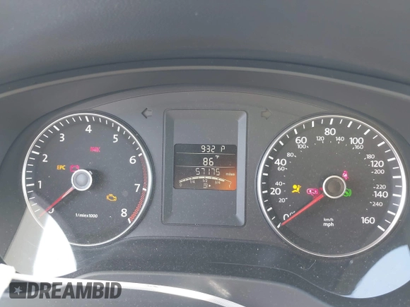 2012 Volkswagen Jetta SE with VIN 3VWDP7AJ3CM412988, listed as a IAAI auction lot 42528977 with 57,175 mi miles and . Bid and sale history available at DreamBid. Image 7.