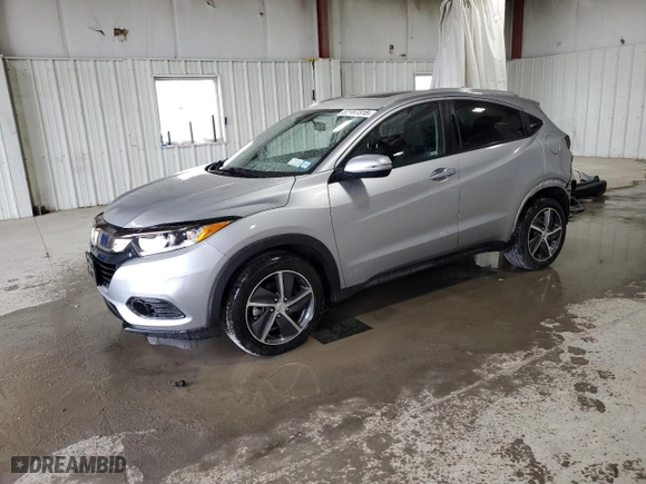 2022 Honda HR-V EX with VIN 3CZRU6H55NM751740, listed as a Copart auction lot 52487315 with 66,449 mi miles and Salvage Title. Bid and sale history available at carsss.com. Image 1.