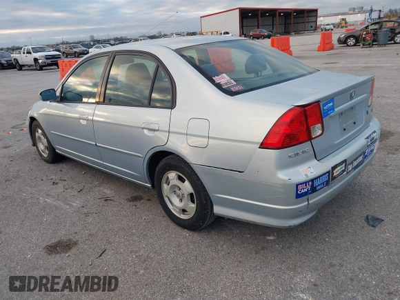 2005 Honda Civic with VIN JHMES96675S017131, listed as a IAAI auction lot 40768095 with 119,142 mi miles and . Bid and sale history available at DreamBid. Image 3.