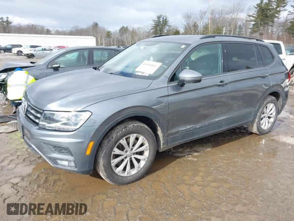 2018 Volkswagen Tiguan S with VIN 3VV0B7AX2JM011628, listed as a IAAI auction lot 41685841 with 129,484 mi miles and . Bid and sale history available at DreamBid. Image 2.