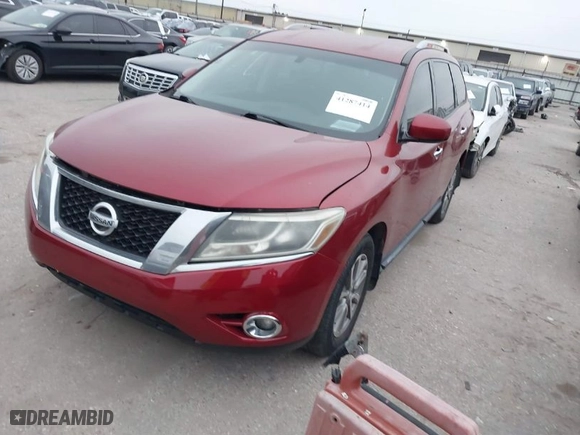 2016 Nissan Pathfinder S with VIN 5N1AR2MN2GC605783, listed as a IAAI auction lot 41287414 with 206,515 mi miles. Bid and sale history available at carsss.com. Image 2.