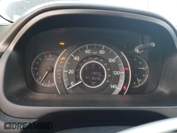 2012 Honda CR-V LX with VIN 2HKRM4H35CH113886, listed as a Copart auction lot 62484355 with 179,033 mi miles and Clean title. Bid and sale history available at DreamBid. Image 9.