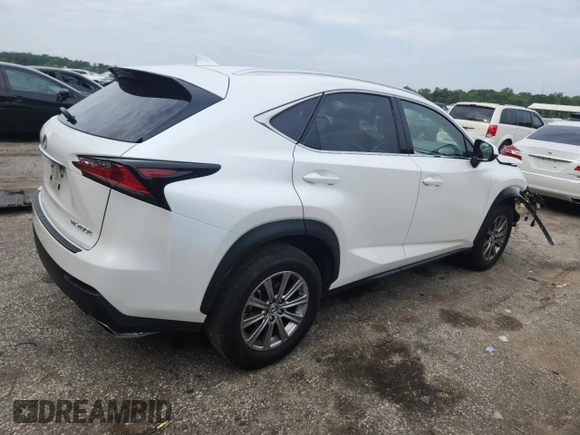 2017 Lexus NX 200t with VIN JTJYARBZ1H2053299, listed as a Copart auction lot 60734825 with 58,806 mi miles and Salvage title. Bid and sale history available at DreamBid. Image 3.