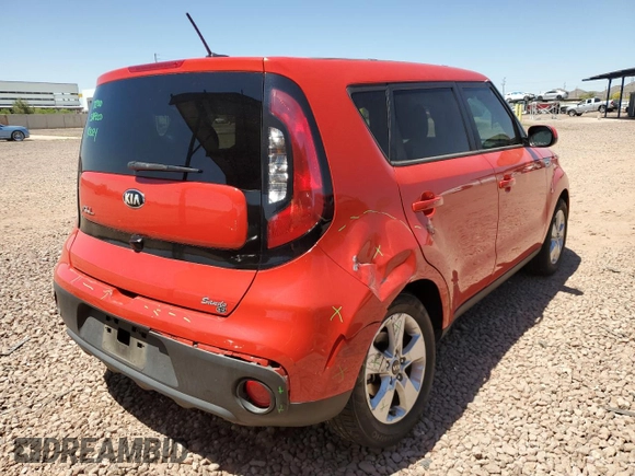2019 Kia Soul with VIN KNDJN2A27K7024887, listed as a Copart auction lot 53794235 with 12,854 mi miles and Salvage Title. Bid and sale history available at carsss.com. Image 3.