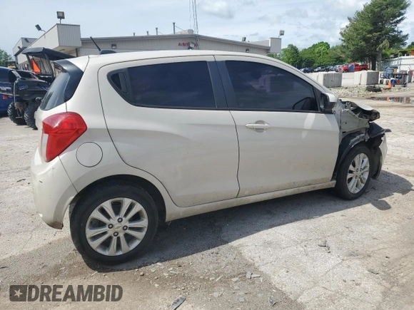 2017 Chevrolet Spark LT with VIN KL8CD6SA8HC754924, listed as a Copart auction lot 54062954 with 116,729 mi miles and Non Repairable. Bid and sale history available at DreamBid. Image 3.
