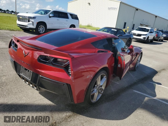 2016 Chevrolet Corvette Z51 1LT with VIN 1G1YH2D77G5115392, listed as a Copart auction lot 74354934 with 0 mi miles and Non Repairable. Bid and sale history available at carsss.com. Image 3.