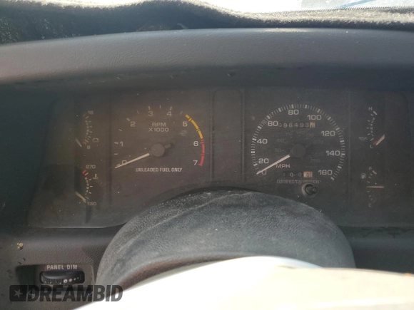 1993 Ford Mustang with VIN 1FACP40E5PF134317, listed as a Copart auction lot 77322724 with 96,493 mi miles and Non repairable. Bid and sale history available at DreamBid. Image 9.