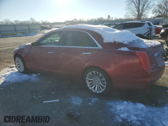 2014 Cadillac CTS Luxury RWD with VIN 1G6AR5SX0E0156163, listed as a Copart auction lot 88473785 with 95,042 mi miles and Salvage Title. Bid and sale history available at carsss.com. Image 2.