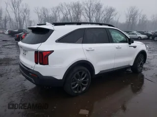 2023 Kia Sorento X-Line EX with VIN 5XYRHDLF0PG172797, listed as a Copart auction lot 86486024 with 42,208 mi miles and Salvage Title. Bid and sale history available at carsss.com. Image 3.