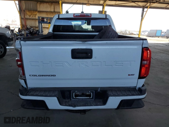 2021 Chevrolet Colorado 2WD Work Truck with VIN 1GCGSBEN7M1251123, listed as a Copart auction lot 45658325 with 116,430 mi miles and Salvage title. Bid and sale history available at DreamBid. Image 6.
