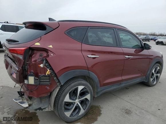 2016 Hyundai Tucson Sport with VIN KM8J33A23GU076954, listed as a Copart auction lot 88210785 with 125,974 mi miles and Clean Title. Bid and sale history available at carsss.com. Image 3.