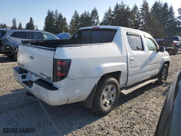 2008 Honda Ridgeline RTL with VIN 2HJYK16528H532472, listed as a Copart auction lot 53685845 with 218,859 mi miles and Salvage Title. Bid and sale history available at carsss.com. Image 3.