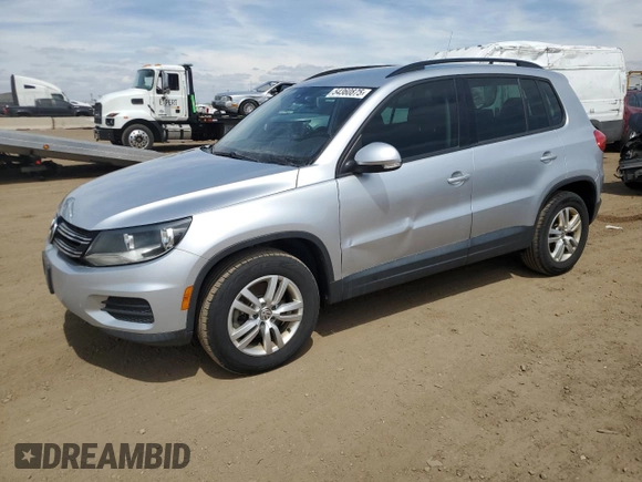 2017 Volkswagen Tiguan S with VIN WVGBV7AX0HK024471, listed as a Copart auction lot 54360875 with 183,469 mi miles and Clean Title. Bid and sale history available at DreamBid. Image 1.