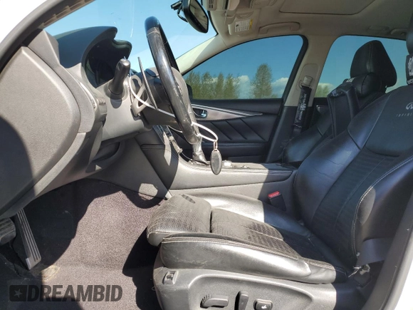 2014 Infiniti Q50 Premium with VIN JN1BV7AR4EM701742, listed as a Copart auction lot 53336985 with Not provided miles and Salvage title. Bid and sale history available at DreamBid. Image 7.