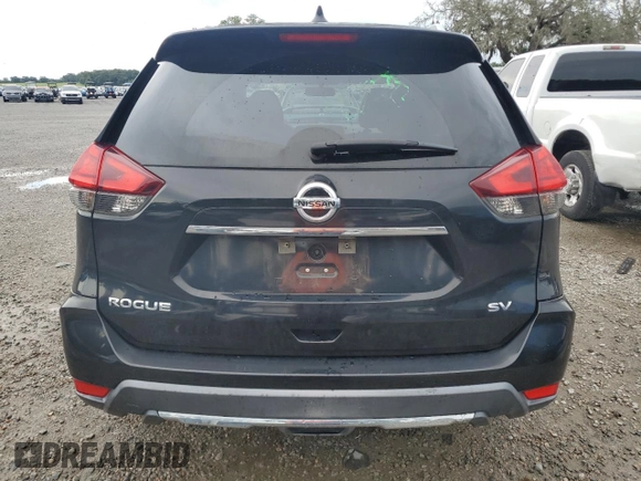 2017 Nissan Rogue SV with VIN KNMAT2MT6HP501697, listed as a Copart auction lot 63013915 with 49,510 mi miles and Salvage title. Bid and sale history available at DreamBid. Image 6.