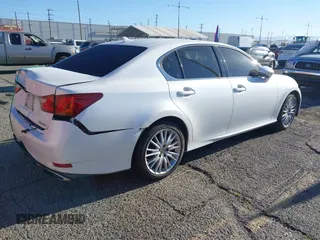 2013 Lexus GS 350 with VIN JTHBE1BL0D5014446, listed as a IAAI auction lot 41865141 with 239,477 mi miles and . Bid and sale history available at DreamBid. Image 4.
