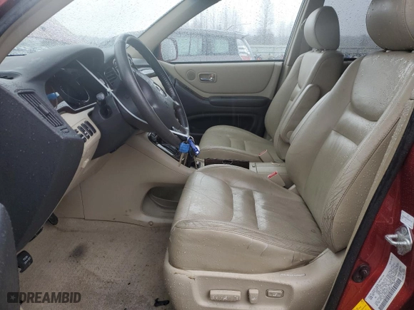 2002 Toyota Highlander with VIN JTEHF21A720078519, listed as a Copart auction lot 47049295 with 129,897 mi miles and Salvage Title. Bid and sale history available at carsss.com. Image 7.