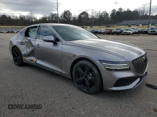 2023 Genesis G80 Sport with VIN KMTGB4SD6PU185868, listed as a Copart auction lot 39328284 with 9,260 mi miles and . Bid and sale history available at carsss.com. Image 4.