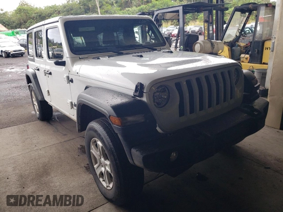 2023 Jeep Wrangler Sport S with VIN 1C4HJXDN5PW542913, listed as a Copart auction lot 48263205 with 44,544 mi miles and Clean Title. Bid and sale history available at DreamBid. Image 4.