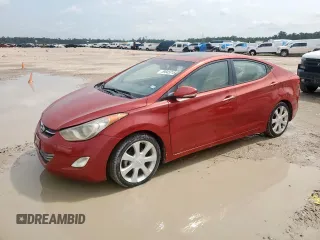 2013 Hyundai Elantra GLS z VIN KMHDH4AE1DU522156, wystawiony jako Copart lot #59845315 z przebiegiem 117 015 mil mil oraz Czysty tytuł • Clean title. Historia ofert i sprzedaży dostępna na DreamBid. Obrazek 1.