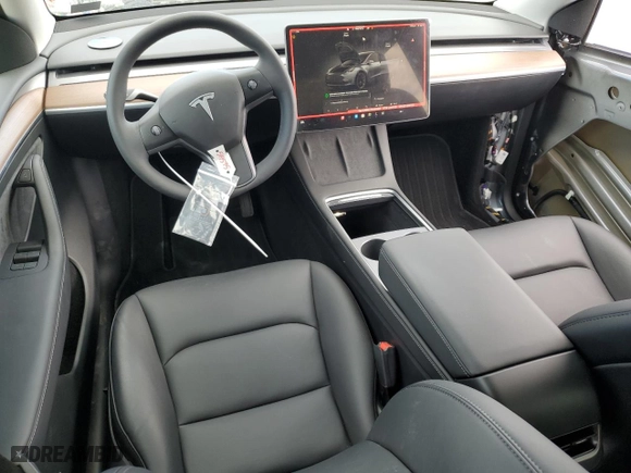 2023 Tesla Model Y Long Range with VIN 7SAYGDEE1PF891098, listed as a Copart auction lot 47829025 with 10,271 mi miles and Salvage Title. Bid and sale history available at carsss.com. Image 8.