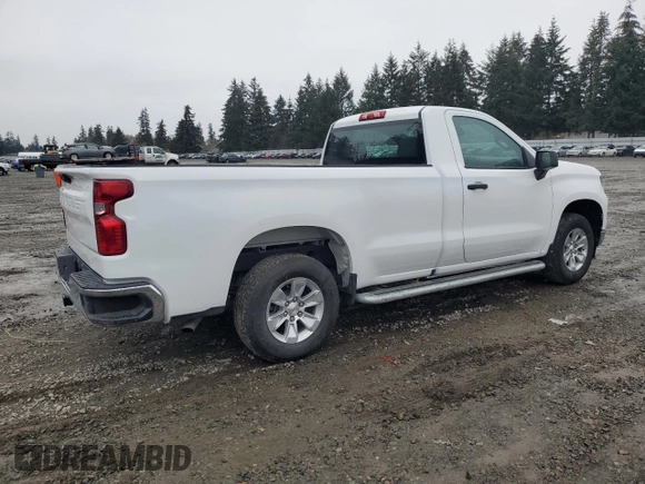 2023 Chevrolet Silverado 1500 Work Truck with VIN 3GCNAAED7PG301679, listed as a Copart auction lot 46374295 with 7,856 mi miles and Clean Title. Bid and sale history available at carsss.com. Image 3.