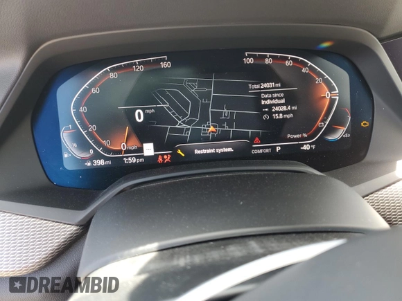 2022 BMW X6 xDrive40i z VIN 5UXCY6C01N9M95573, wystawiony jako Copart lot #54049805 z przebiegiem 24 031 mil mil oraz Szkoda całkowita • Salvage title. Historia ofert i sprzedaży dostępna na DreamBid. Obrazek 9.