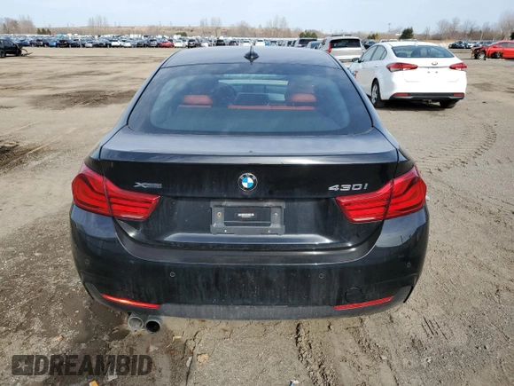 2019 BMW 4 Series 430i xDrive with VIN WBA4J3C53KBL09716, listed as a Copart auction lot 49602685 with 123,258 mi miles and Salvage title. Bid and sale history available at DreamBid. Image 6.