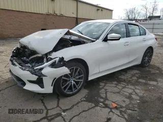 2021 BMW 3 Series 330i xDrive with VIN 3MW5R7J02M8B69061, listed as a Copart auction lot 42602125 with 0 mi miles and Salvage Title. Bid and sale history available at carsss.com. Image 1.
