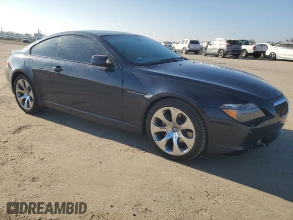 2006 BMW 6 Series 650Ci with VIN WBAEH13496CR50851, listed as a Copart auction lot 87455644 with 57,481 mi miles and Salvage Title. Bid and sale history available at carsss.com. Image 4.