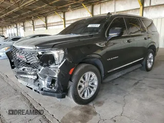 2021 GMC Yukon SLT with VIN 1GKS1BKD3MR281220, listed as a Copart auction lot 74983974 with 95,144 mi miles and Salvage Title. Bid and sale history available at carsss.com. Image 1.