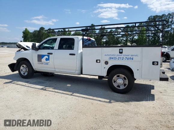 2023 Ram 2500 Tradesman with VIN 3C7WR4HJ7PG543522, listed as a Copart auction lot 76047994 with 20,761 mi miles and Salvage Title. Bid and sale history available at carsss.com. Image 2.