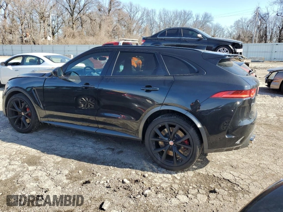 2020 Jaguar F-Pace SVR with VIN SADCZ2EE4LA624650, listed as a Copart auction lot 41261784 with 67,148 mi miles and Salvage Title. Bid and sale history available at DreamBid. Image 2.