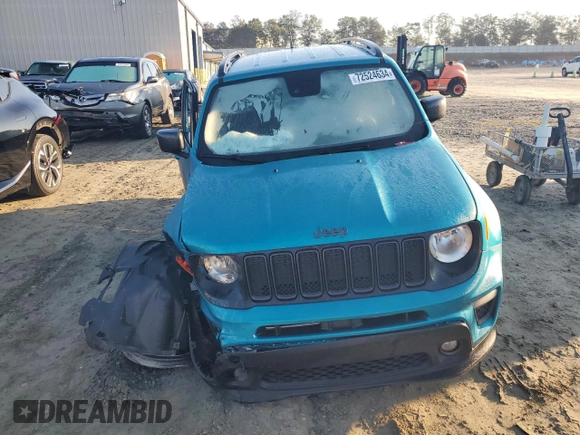 2021 Jeep Renegade 80th Anniversary с VIN ZACNJDBB2MPN08752, выставлен на аукционе Copart как лот 72524634 с пробегом 39 424 миль миль и Списание • Salvage title. История ставок и продаж доступна на DreamBid. Изображение 5.