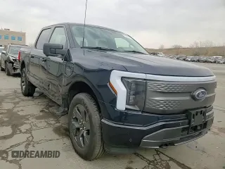 2023 Ford F-150 Lightning Pro with VIN 1FT6W1EV8PWG38071, listed as a Copart auction lot 51091495 with 13,687 mi miles and Salvage title. Bid and sale history available at DreamBid. Image 14.