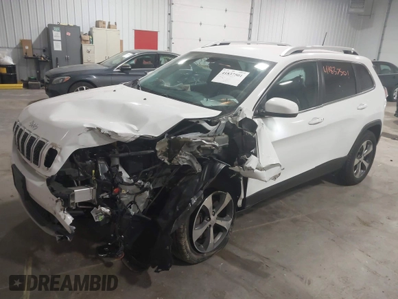 2019 Jeep Cherokee Limited with VIN 1C4PJMDXXKD258242, listed as a IAAI auction lot 41837501 with 81,156 mi miles. Bid and sale history available at carsss.com. Image 17.