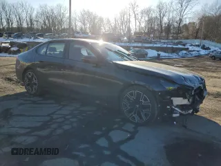 2024 BMW 5 Series 530i xDrive with VIN WBA53FJ09RCR06638, listed as a Copart auction lot 46433335 with 0 mi miles and Salvage Title. Bid and sale history available at carsss.com. Image 4.