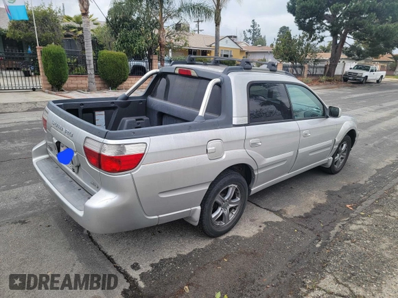 2005 Subaru Baja Turbo z VIN 4S4BT63C956106083, wystawiony jako Copart lot #45593235 z przebiegiem 205 561 mil mil oraz Szkoda całkowita • Salvage title. Historia ofert i sprzedaży dostępna na DreamBid. Obrazek 4.