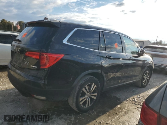 2016 Honda Pilot EX-L with VIN 5FNYF6H52GB082359, listed as a Copart auction lot 42704885 with 90,084 mi miles and Salvage Title. Bid and sale history available at carsss.com. Image 3.