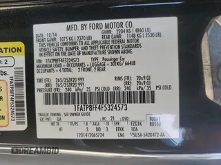 2015 Ford Mustang GT Premium with VIN 1FATP8FF4F5324573, listed as a Copart auction lot 50920815 with 82,187 mi miles and Salvage Title. Bid and sale history available at DreamBid. Image 13.
